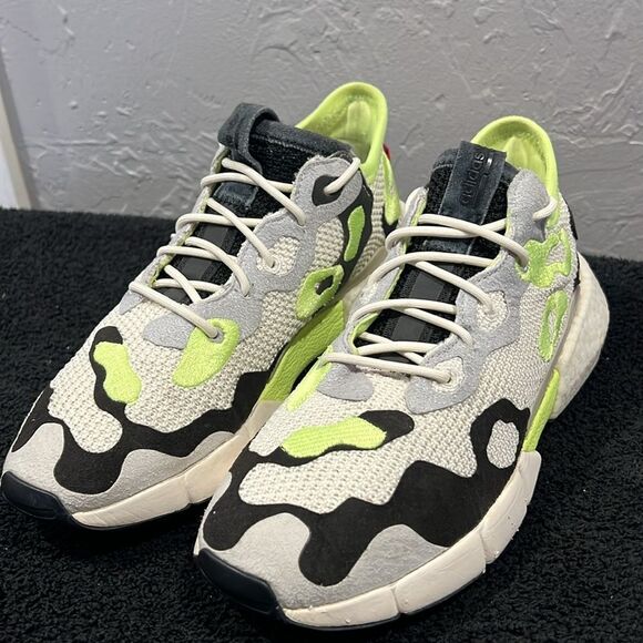 🔥🔥 ADIDAS P.O.D. S3.2 ML Shoes White Hi-Res Yellow Men Sz 8 - EUC - Very RARE! - Picture 4 of 14